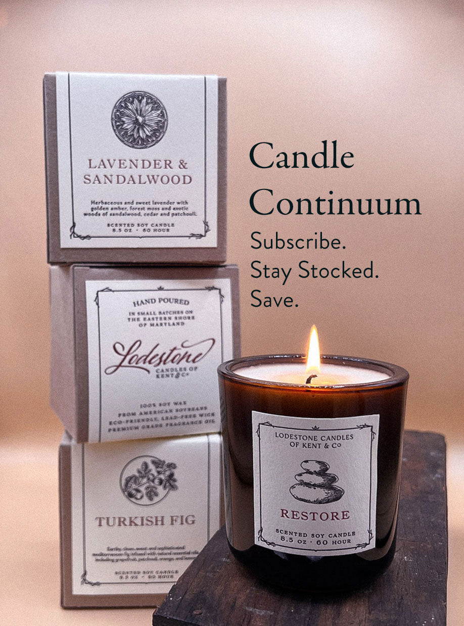 lodestone scented soy wax candle