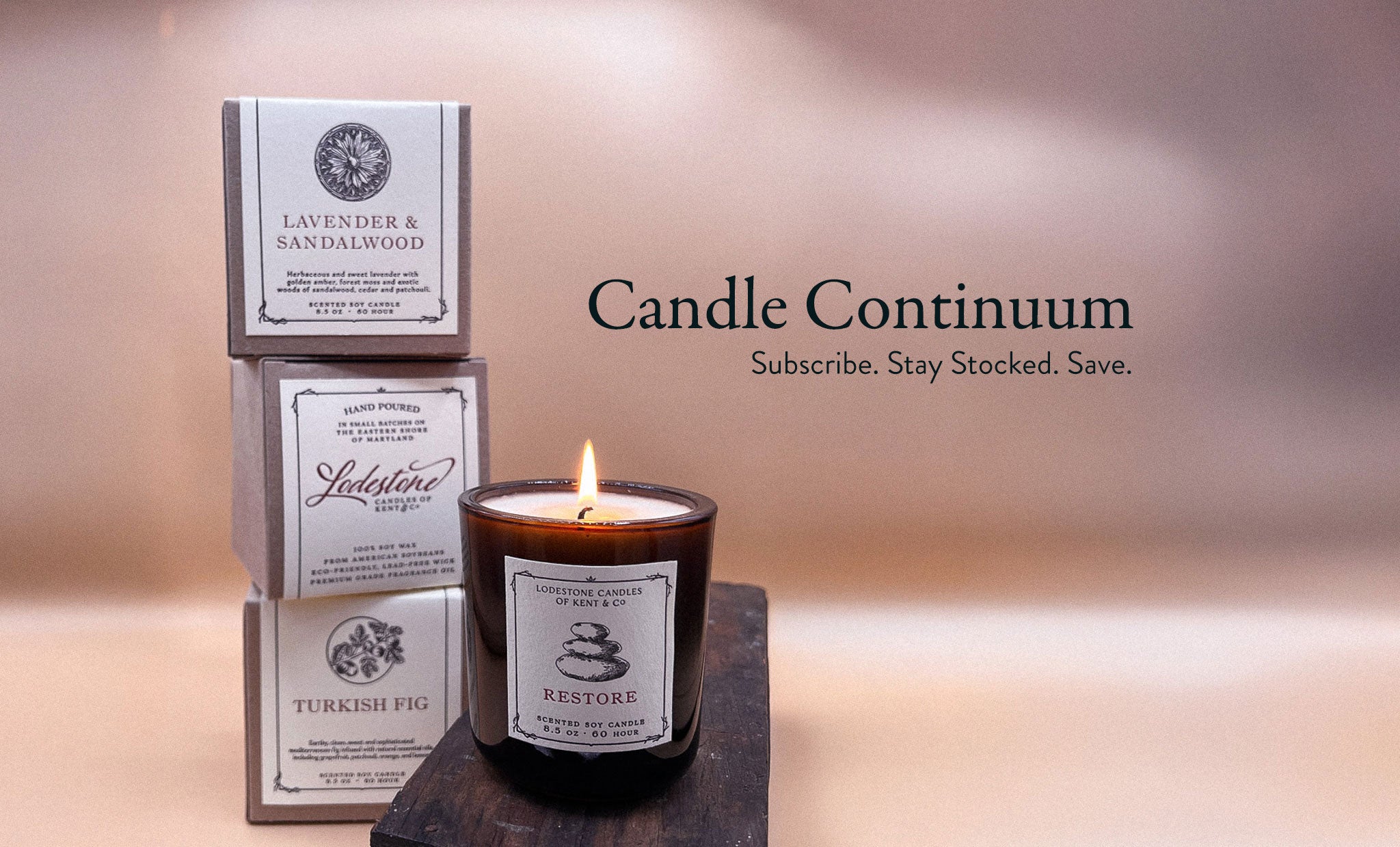 lodestone scented soy wax candle