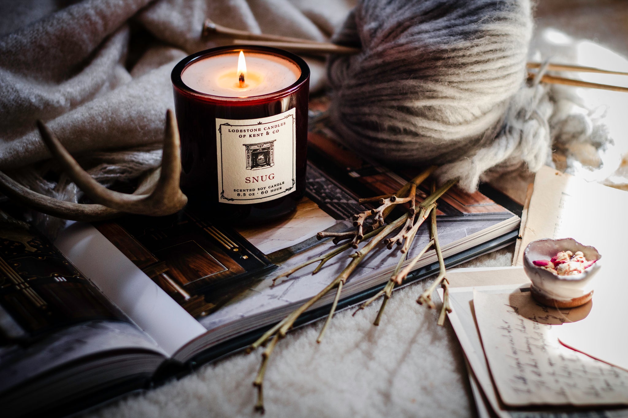 snug soy wax candle