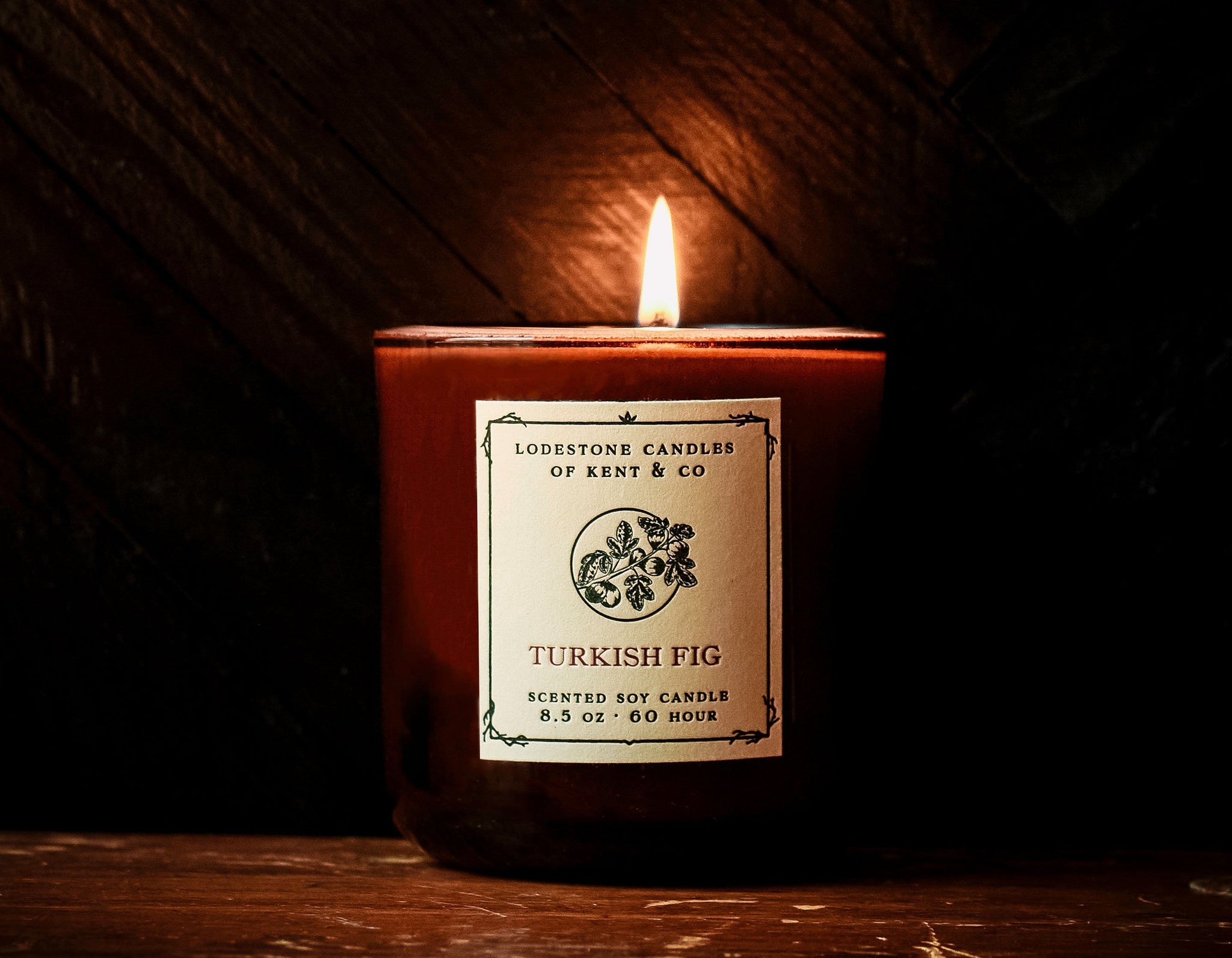 Lodestone Candles Turkish Fig candle with jasmine, fig, and saffron.